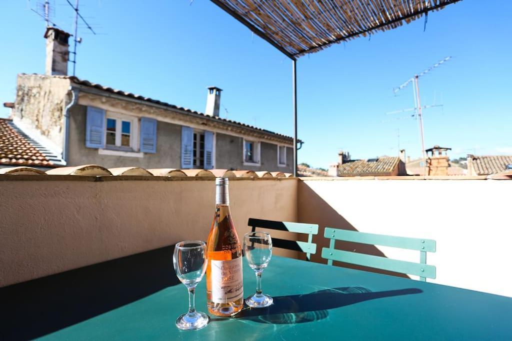 Valbonne Village House With Ac & Sunny Roof Terrace Exterior photo